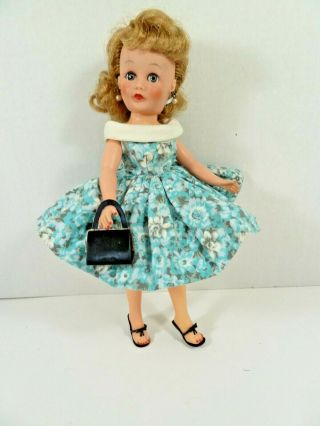 Jolly Toys Miss Renee Blonde Blue Floral Premier Dress W/heels Purse Lmr Clone