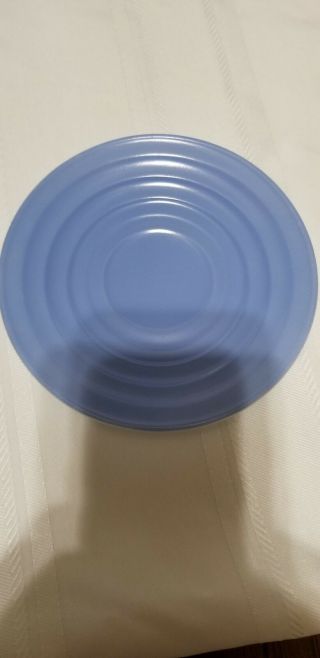 Vintage Hazel Atlas Moderntone Platonite Saucer Pastel Blue 5 5/8 Inch