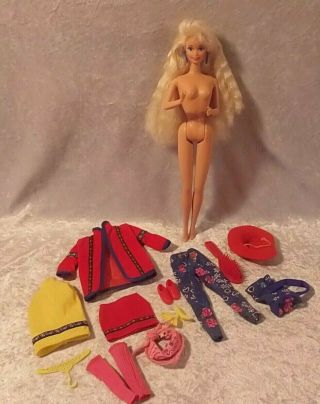 United Colors Of Benetton Barbie Doll & Outfit 9404 1990 Mattel Complete
