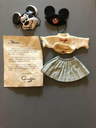 1955 Cosmopolitan Ginger Doll Mickey Mouse Club Mouseketeer Outfit Vintage 50 