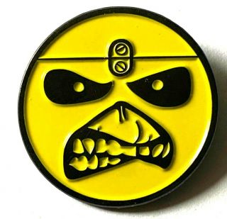 Iron Maiden - Eddie - Studded Enamel Metal Pin Badge Heavy Metal Nwobhm