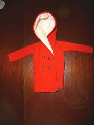 Vintage Tressy Doll Red ' Car Coat ' HTF ULTRA Rare Very Good NO DOLL 2