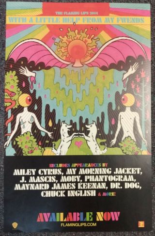 Flaming Lips With A Little Help From My Fwends 2014 Promo Poster