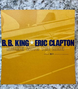 B.  B.  KING/ERIC CLAPTON: Riding With The King POSTER; 2 SIDED - 12 