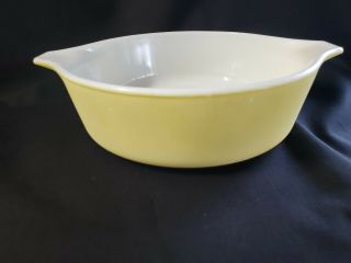 Pyrex Bright Yellow Round Casserole Dish " 471 " 1 Pt. ,  Vintage Pyrex,  Yellow Dish