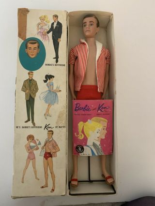Vintage 1961 Ken Doll No.  750 Orig.  Box & Clothing - Barbie 