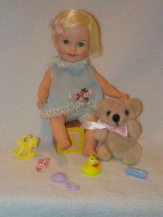 Vintage Deluxe Reading Suzy Cute Doll W/teddy Bear & Toys