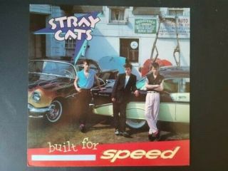 Stray Cats Built For Speed Album Cover Promo Flat/poster Rare,  Vintage