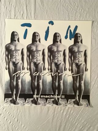David Bowie Tin Machine Ii 1991 Promo Poster Censored Album Cover