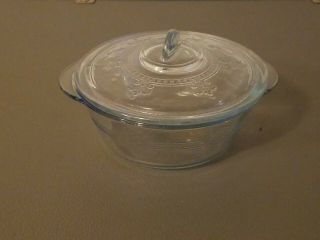 Old Fire King Glass Baking Dish With Lid