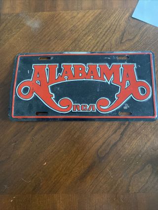 Alabama Band/group License Plate Rca 25 - 402a
