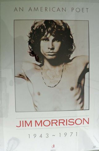 Jim Morrison - An American Poet 1943 - 1971 Poster (22.  25 " W X 34.  5 " H)
