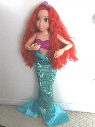 Disney Princess Ariel 32  The Little Mermaid Playmate By Jakks Pacific