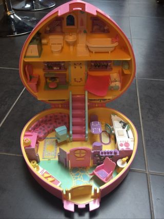Polly Pocket Bluebird Lucy Locket 1992 Carry N Play Dream Home Vintage Case