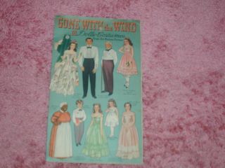 1946 Gone With The Wind Vintage Paper Dolls. ,  Uncut,  L@@k