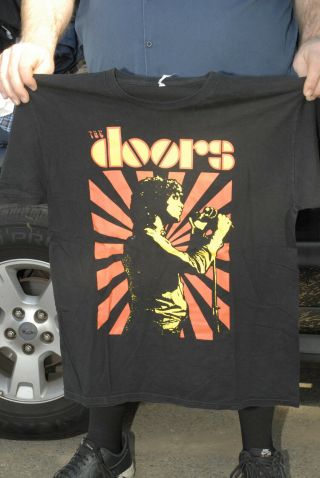 The Doors Jim Morrison T Shirt Large Psych Design Vg,  Poetry Classic Rock