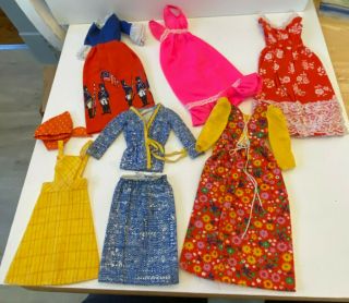 Vintage 1976 Mattel Barbie Doll Best Buy Outfits 9157 9158 9571 9578 9575 9172