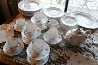 Shelley Bridal Rose Fine Bone China Tea Service Set