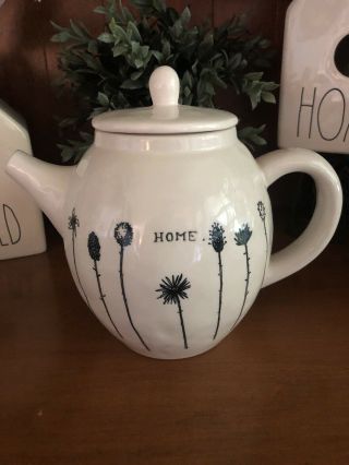 Rae Dunn Home Vintage Teapot M Stamped