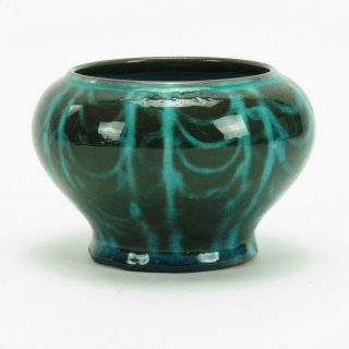 Marblehead Pottery Arthur Baggs 1926 Egyptian blue garland vase Arts & Crafts 2