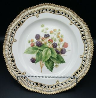 Royal Copenhagen Flora Danica Pierced Luncheon Plate 9 
