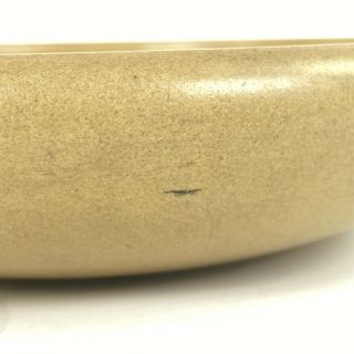 C.  1920 Marblehead Pottery Arts & Crafts Brownish Mustard Yellow Glaze Bowl vtg 6