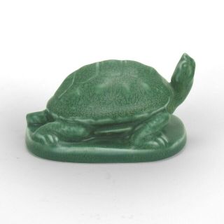 Rookwood Pottery production 1923 turtle paperweight arts & crafts matte blue 2