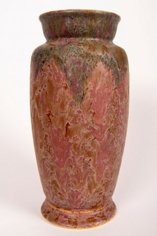 Roseville Pottery Carnelian Ii 10 " Tall Vase -