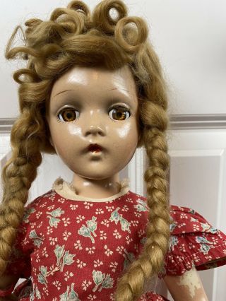 Vintage Madame Alexander Composition Wendy Ann Doll,  Composition,  21 In
