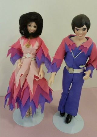 Donnie And Marie Osmond Fine Porcelain Collector Dolls " Through The Years "