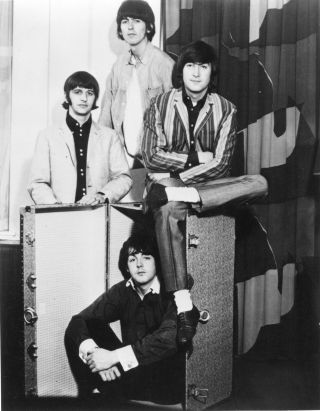 Vintage The Beatles (john Lennon,  Paul Mccartney) Band Photo Picture 1155