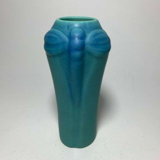 Van Briggle Pottery Blue Dragonfly Vase Shape 792