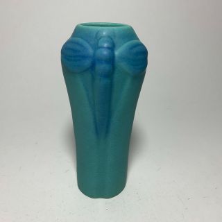 Van Briggle Pottery Blue Dragonfly Vase Shape 792 3