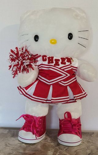Hello Kitty With Cheer Outfit Sneakers Build A Bear Workshop 17 " Plush