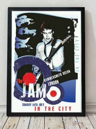 The Jam Poster.  Celebrating Famous Venues And Gigs.  Specially Created.