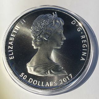 2017 $50 Canada Niagara Falls 10 Oz Silver Coin.  999 Bu