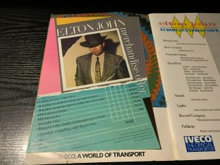 Elton John - Breaking Hearts Tour Programme 1984 - 3