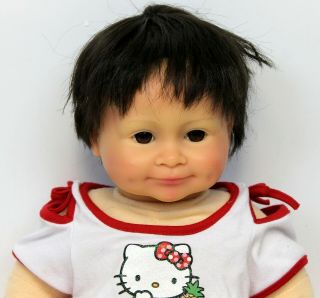Baby So Real Irwin Toys 2007 Reborn Style Baby Doll Brown Eyes & Brown Hair 16”