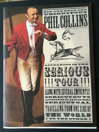 Phil Collins - Serious World Tour 1990 - Programme
