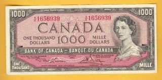 1954 Bank Of Canada Banknote 1000 Thousand Dollars Shape