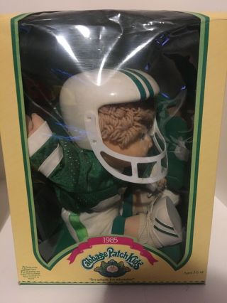 Vintage Football Player Cabbage Patch Doll In The Orginal Box