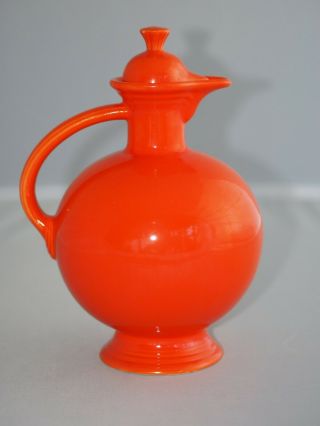Vintage Fiestaware Carafe In Radioactive Red Glaze