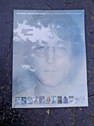 Dfgh John Lennon - Imagine Capitol Promo Poster - 2000 - Digitally Remastered