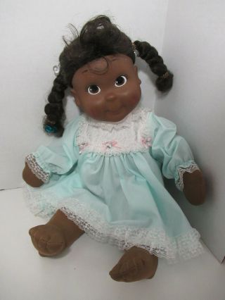Vintage Playskool My Buddy Kid Sister Black African American Doll 1986 Flaws