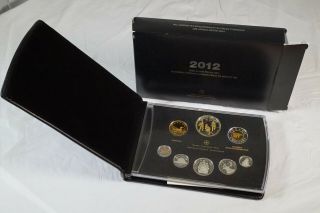 2012 Canada Loon / War Of 1812 (gold Plated) Premium Proof Set Coins Nuc40
