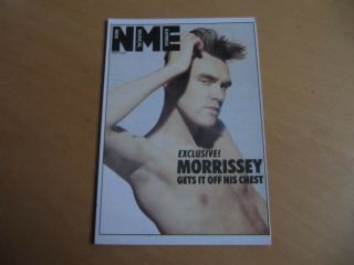Morrissey (the Smiths) - Nme Cover - Vintage 1980 