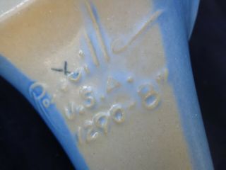 Roseville Pottery Columbine Blue & White Wall Pocket 1290 - 8 