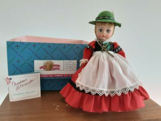 Vintage Madame Alexander 8 " Germany Doll 535 Box Tag