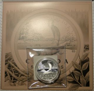 2015 Canada $50 Dollar.  9999 Fine Silver " Beaver " Coin A Perfect Christmas Gift