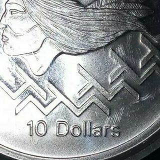 Ddr Error 1975 Canada Rcm 10 Dollar 1976 Montreal Olympic Games Silver Coin